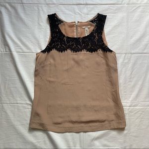 J. Crew Lisette Lace Shell Silk Tank Top
